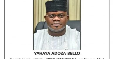 BREAKING: ex-Kogi Governor Yahaya Bello Declared Wanted By EFCC