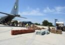 NAF airlifts relief materials donated by First Lady to Borno flood victims