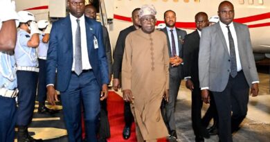 President Tinubu arrives in Rio De Janeiro for BRICS Meeting