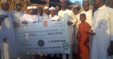 Foundation Supports Gombe Timber Market Fire Victims with N10m Donation